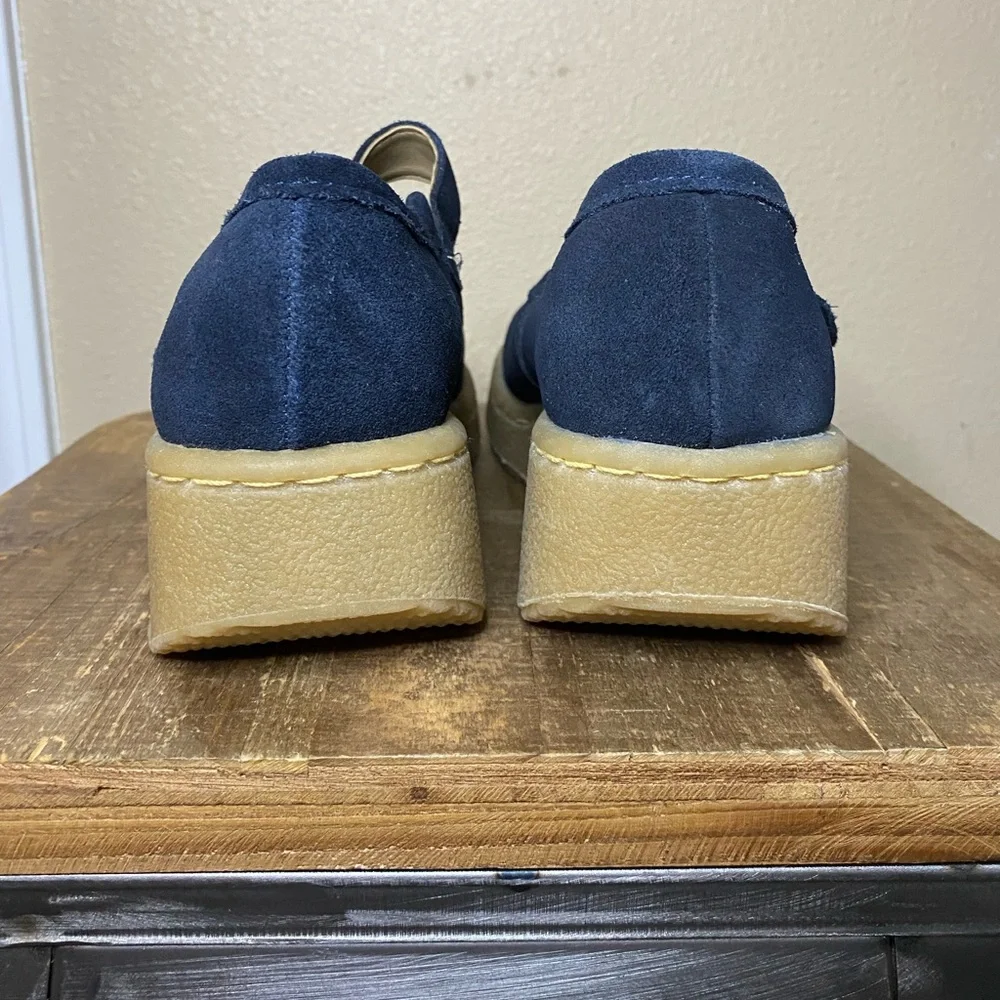 Mary Jane Navy Black Platform Mary Janes